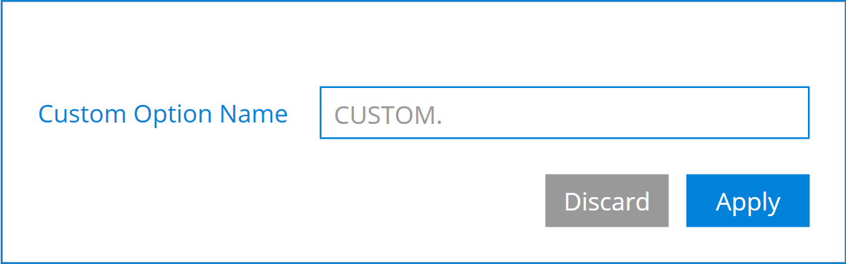 User Option Configuration