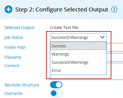 Log files for watched folders