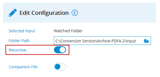 Recursive search option